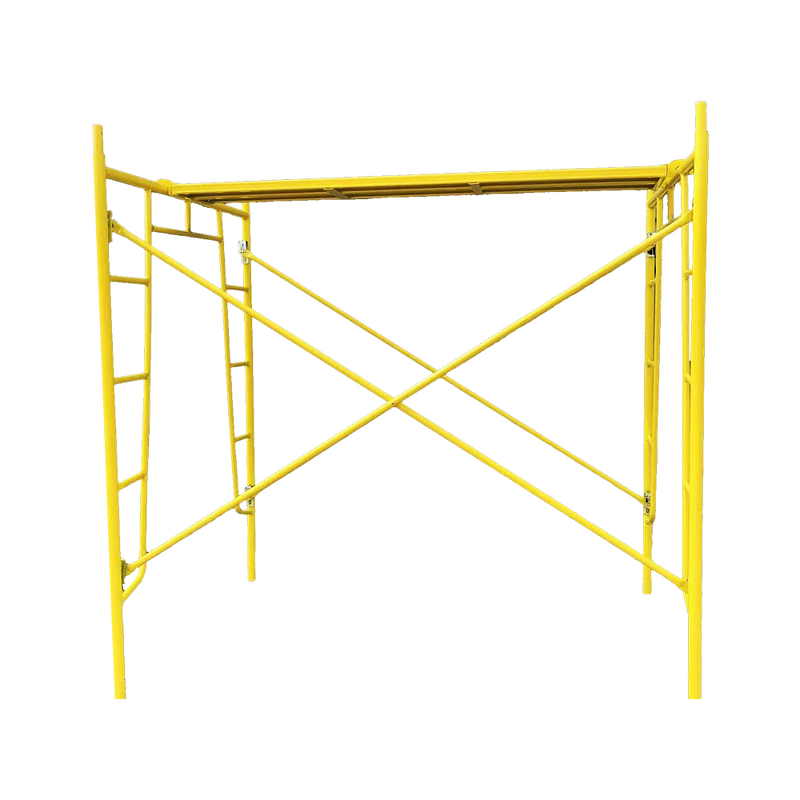 Adjustable Frame Scaffolding Manufacturer - Galvanized Steel Prop with Wheels