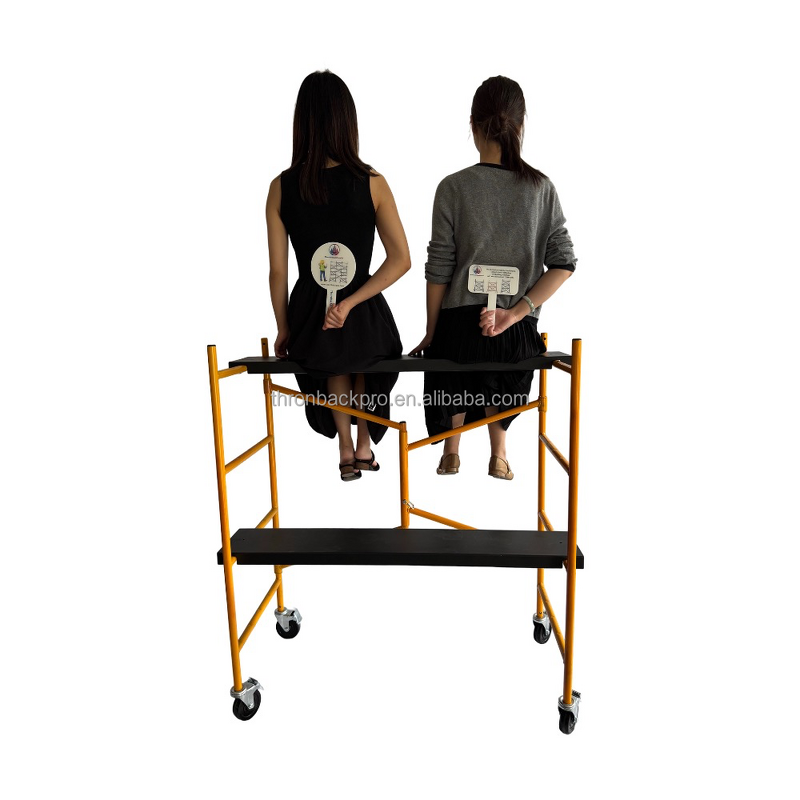 Portable Scaffold Supplier - Steel Folding Ladder Tower Anti-Slip