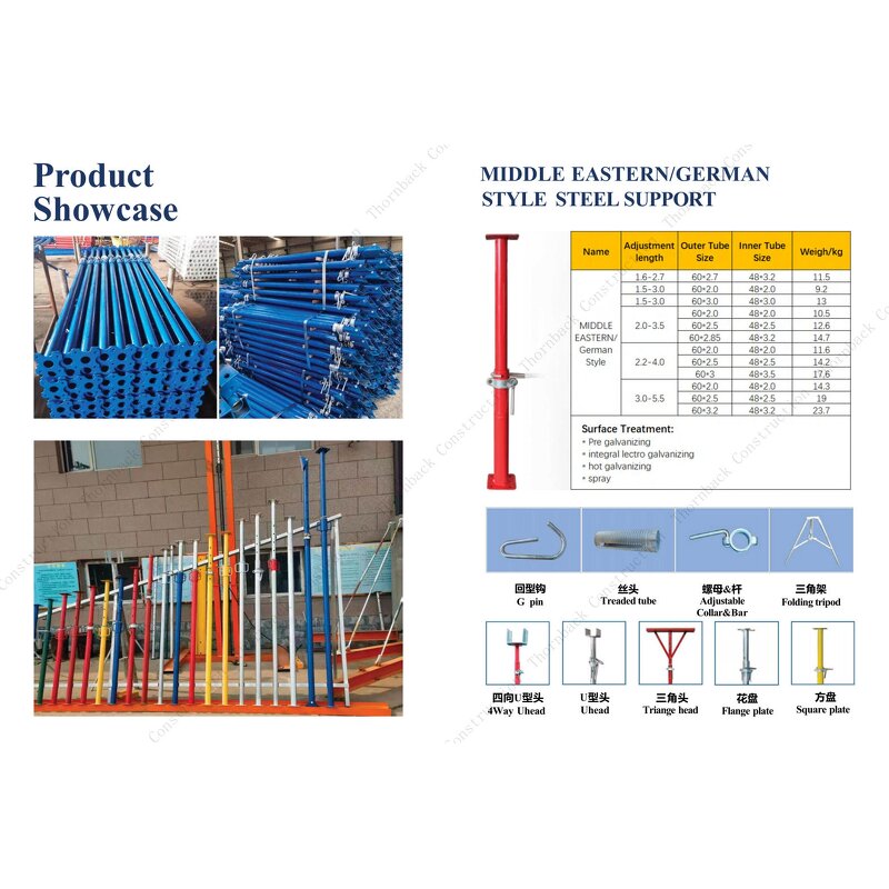 Adjustable Steel Prop Factory - CE Certified Heavy Load Capacity Supplier