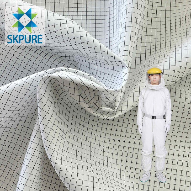 ESD Fabric Supplier - Polyester Elastic Yarn Carbon Fiber Conductive