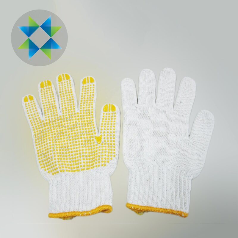 PVC Safety Gloves Manufacturer - Dotted Cotton Yarn for Construction