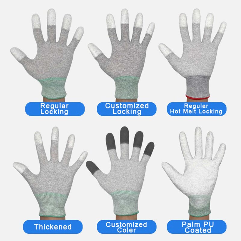 PU Gloves Factory - Palm Coated Nylon Safety Work Gloves