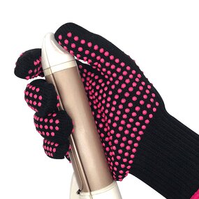 Heat Resistant Gloves Supplier - PVC Dotted Cotton for Hair Tools