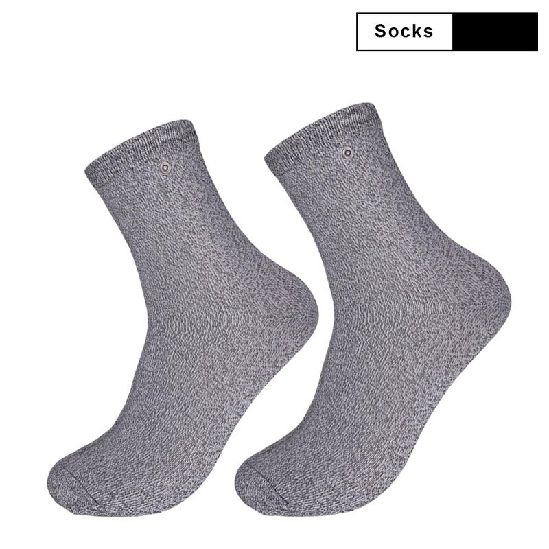 Conductive Massage Socks Supplier - Silver with Adapter Lead Wires