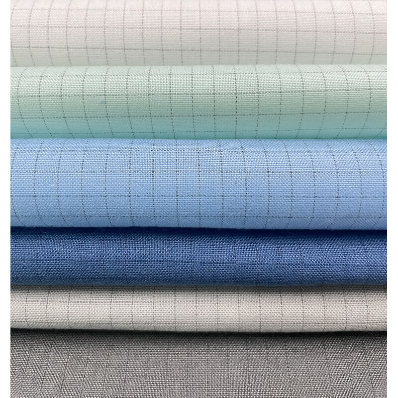 ESD Fabric Supplier - Polyester Cotton Woven Plain Dyed for Garments