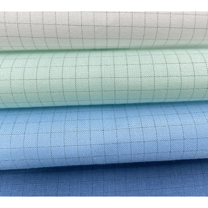 ESD Fabric Supplier - Polyester Cotton Woven Plain Dyed for Garments