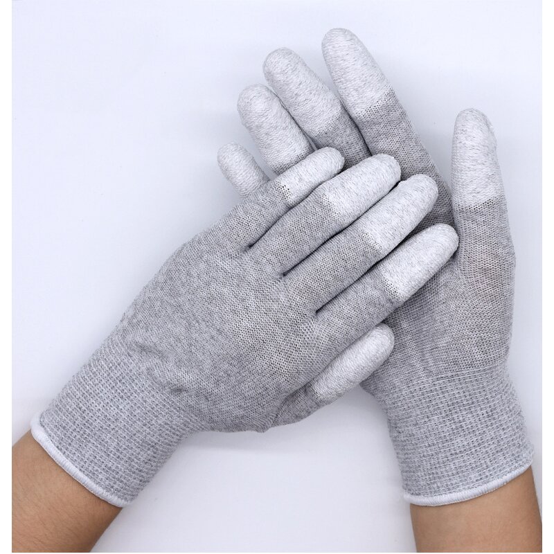 ESD Glove Supplier - PU Nitrile Coated Carbon Fiber Anti Static