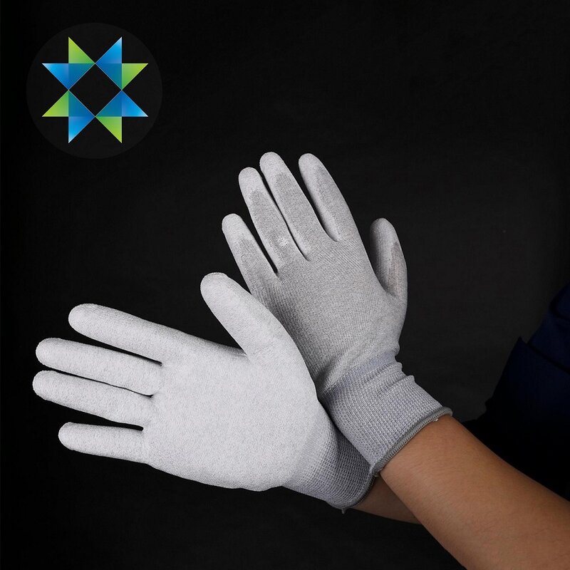 PU Gloves Factory - Palm Coated Nylon Safety Work Gloves