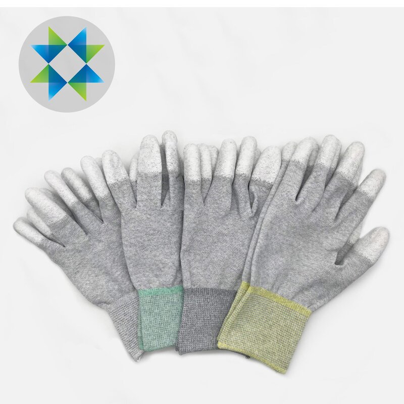 ESD Glove Supplier - PU Nitrile Coated Carbon Fiber Anti Static