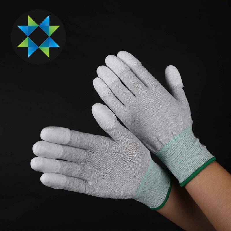 ESD Glove Supplier - PU Nitrile Coated Carbon Fiber Anti Static