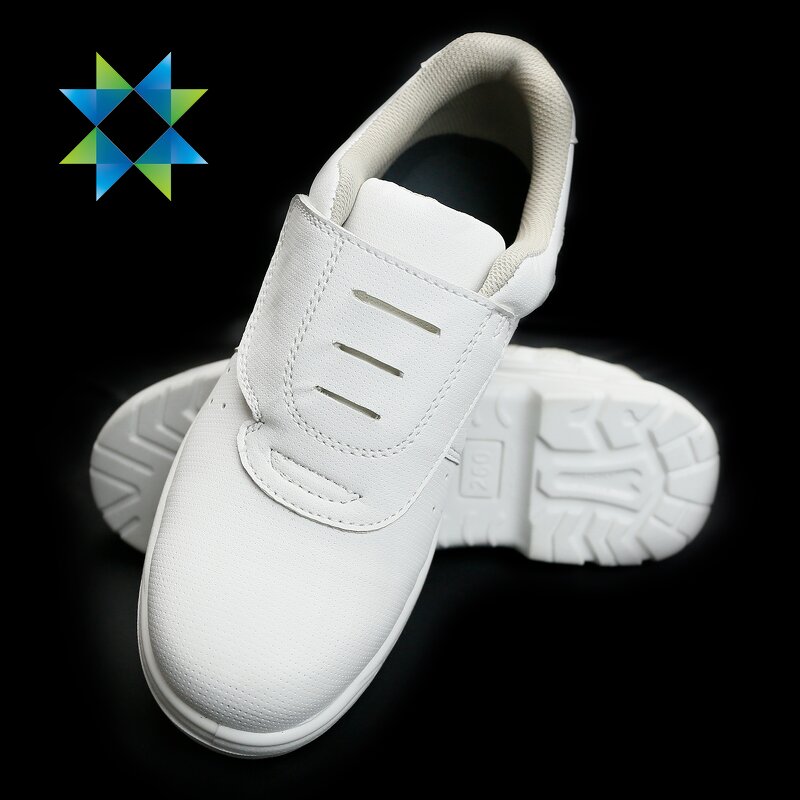 Anti Static Safety Shoes Supplier - PU Rubber Sole White Industrial