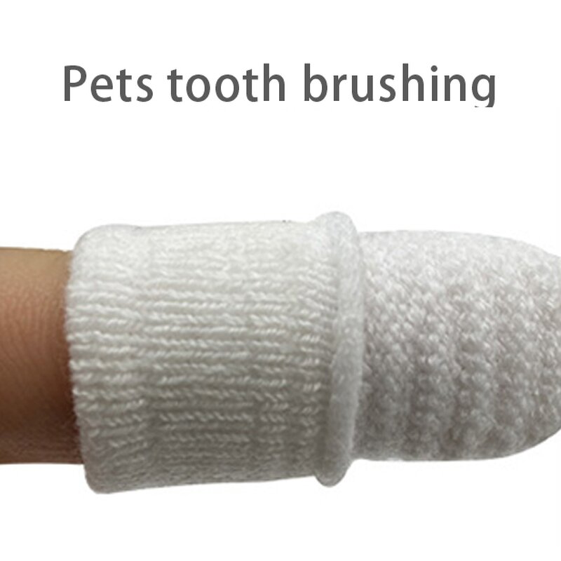 Pet Cleaning Glove Supplier - Cotton Finger Cot New Tooth Brush