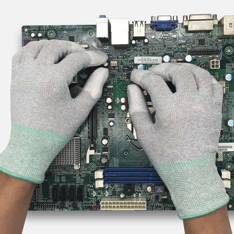 ESD Glove Supplier - PU Nitrile Coated Carbon Fiber Anti Static