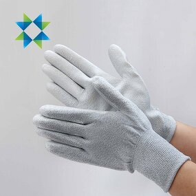 PU Gloves Factory - Palm Coated Nylon Safety Work Gloves