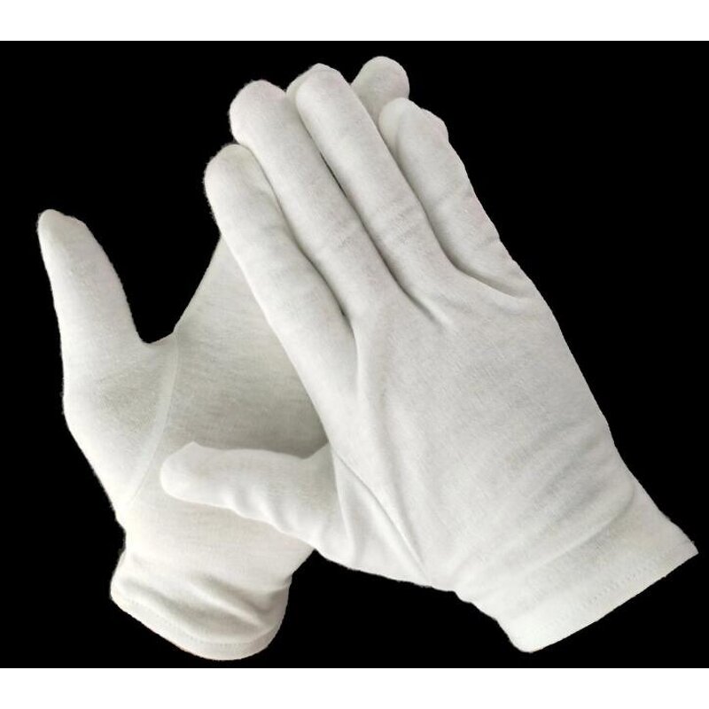 Cotton Work Gloves Supplier - Premium Interlock Elastic Thin