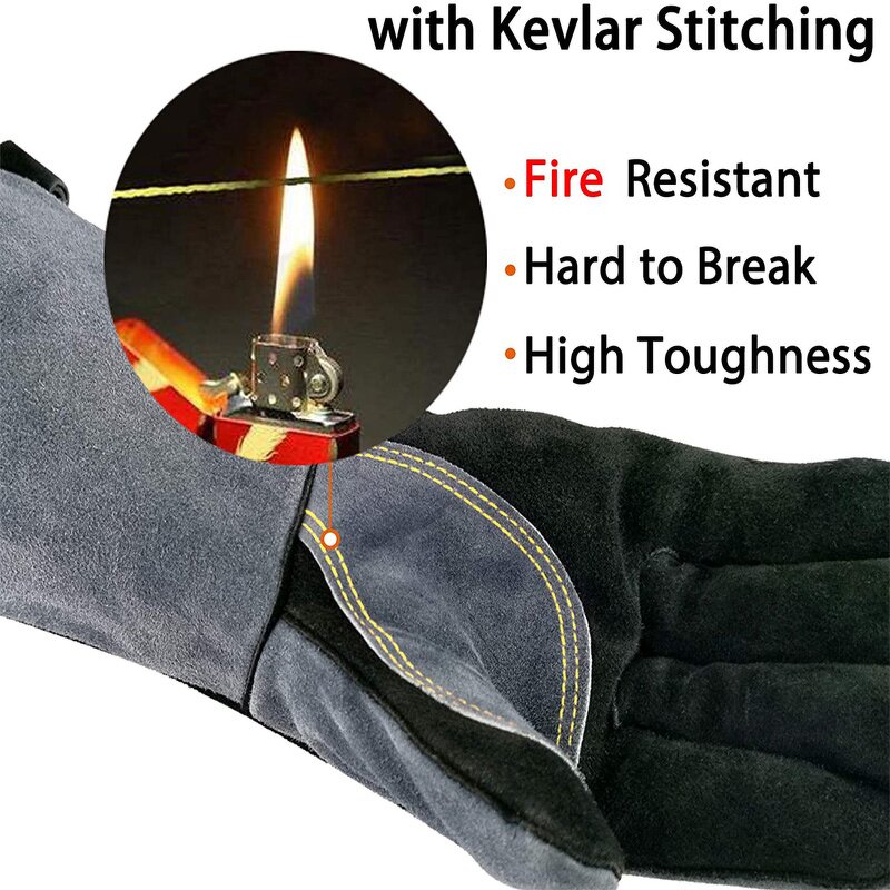 Heat Resistant Gloves Supplier - 16 Inch Cowhide Split Welding