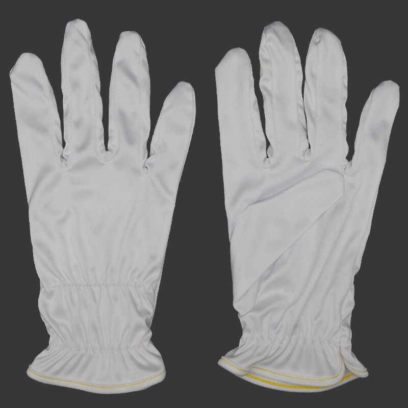 Jewelry Gloves Factory - White Ladies Cuff Polish Watches Coins