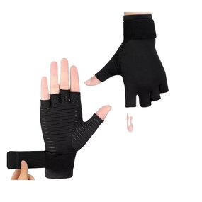 Arthritis Gloves Factory - Cotton Spandex Half Finger Anti Slip