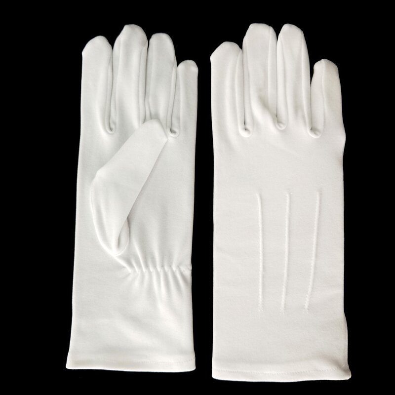 Ceremonial Gloves Supplier - Pure Nylon Three Lines Long Sleeves