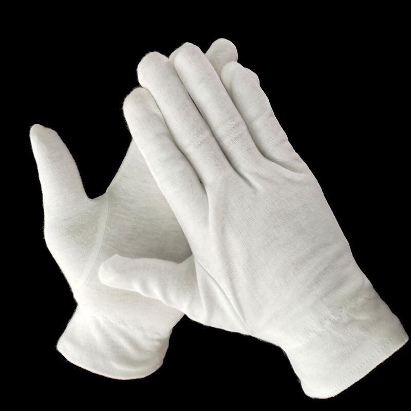 Cotton Gloves Manufacturer - Breathable Plain Back Custom Color
