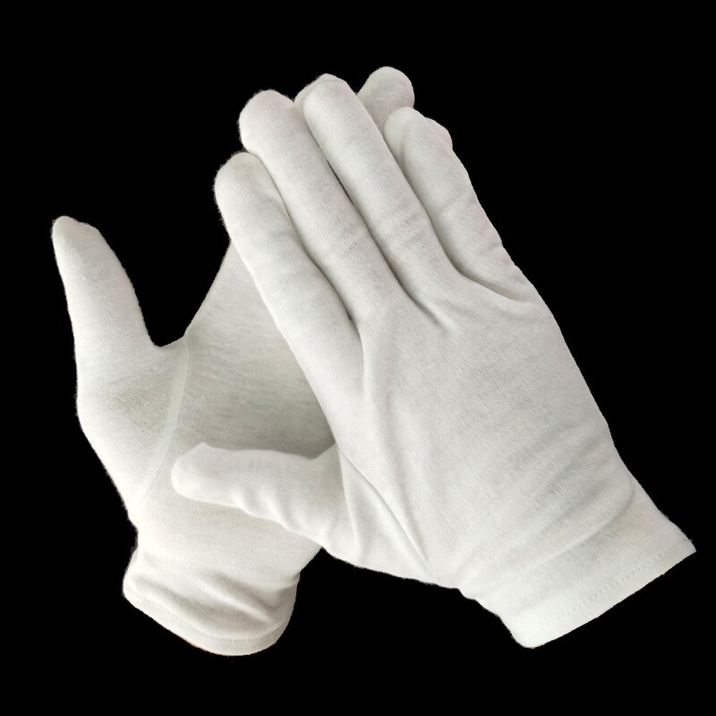 Sleep Gloves Factory - Bleached White Cotton Washable for Eczema