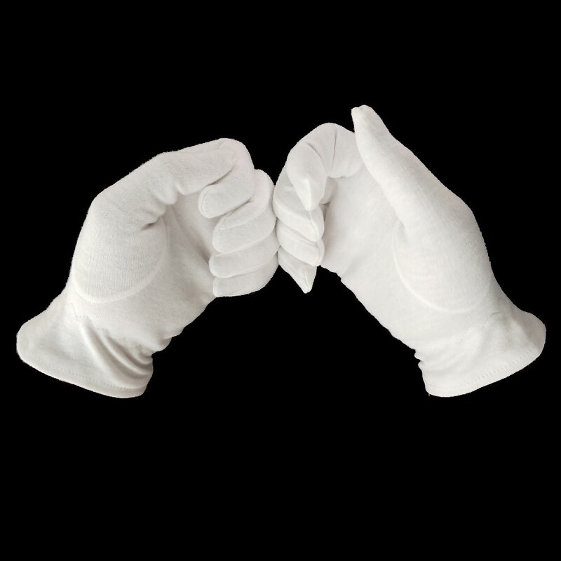 Sleep Gloves Factory - Bleached White Cotton Washable for Eczema