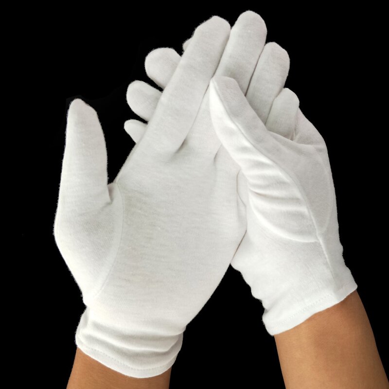 Sleep Gloves Factory - Bleached White Cotton Washable for Eczema