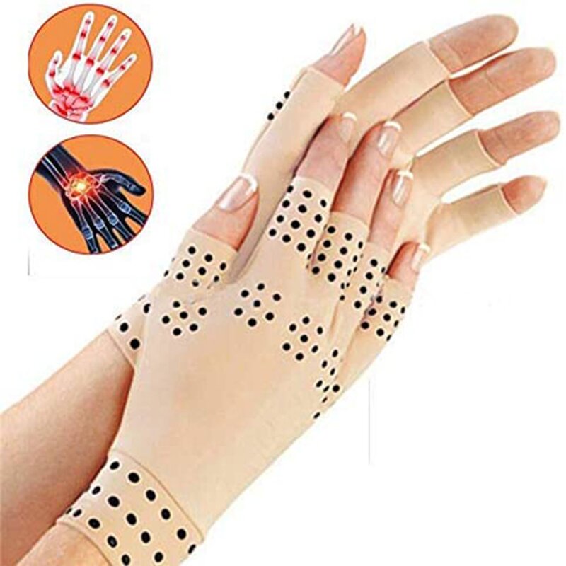 Compression Gloves Factory - Half Finger Black Pain Relief