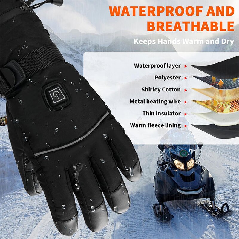 Heated Gloves Manufacturer - Waterproof Rechargeable Battery Heating
