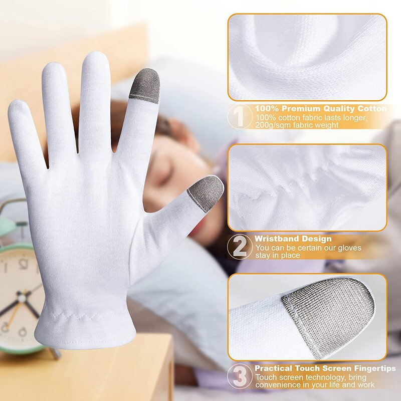 Cotton Gloves Factory - Touch Screen Fingers Overnight Sleeping