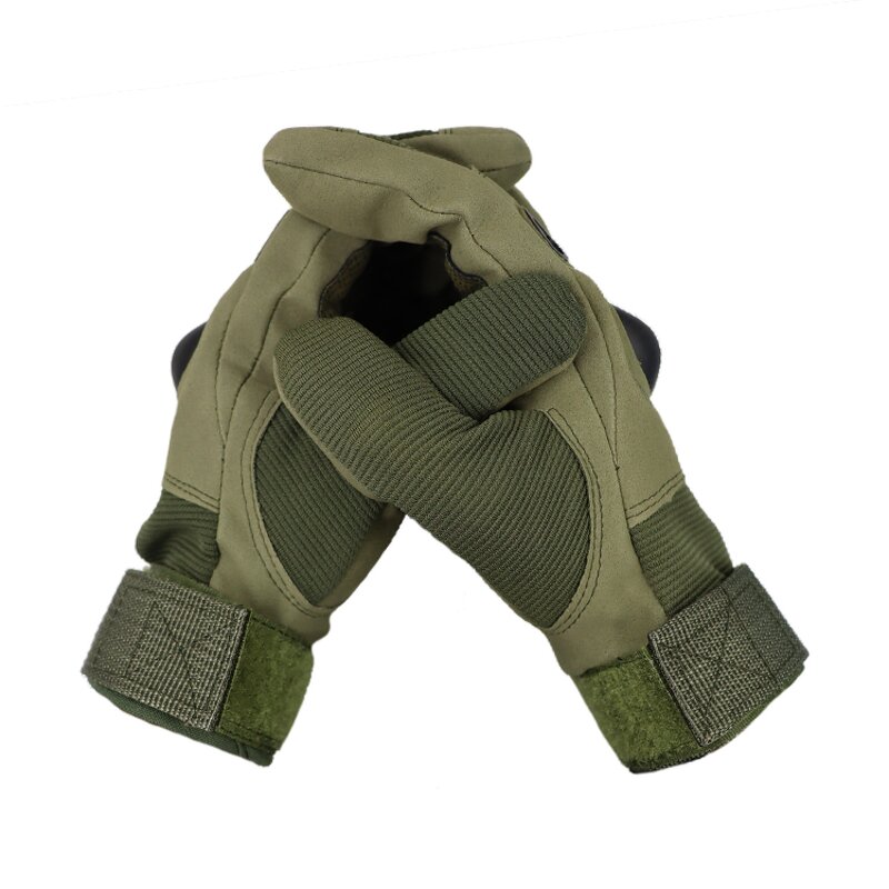 Tactical Gloves Manufacturer - Green Cut Resistant Full Finger Men