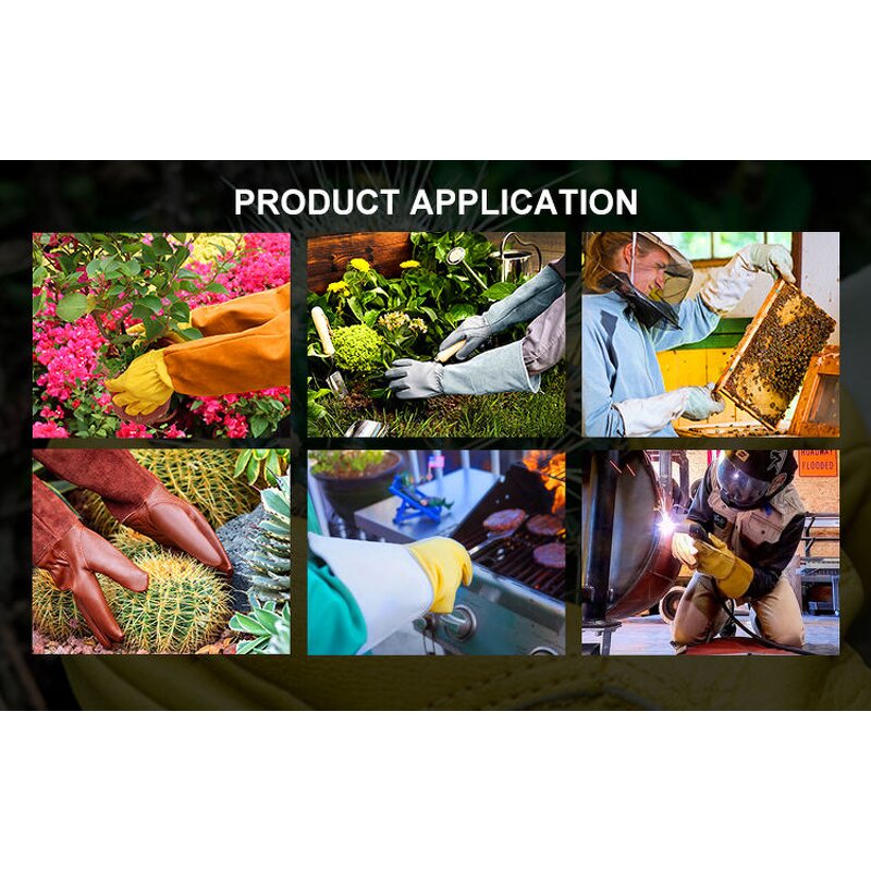 Gardening Gloves Supplier - Custom Printed Cowhide Garden Gloves