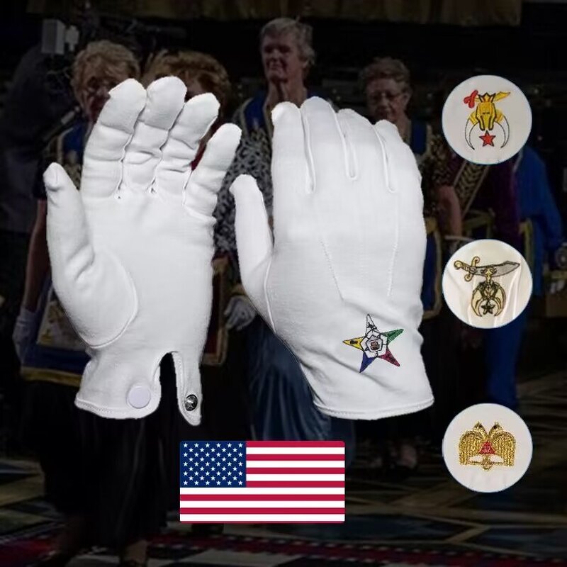Cotton Gloves Supplier - White Parade Ceremonies Customizable