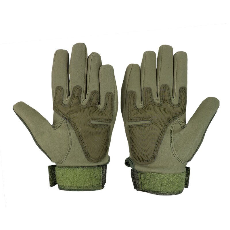 Tactical Gloves Manufacturer - Green Cut Resistant Full Finger Men