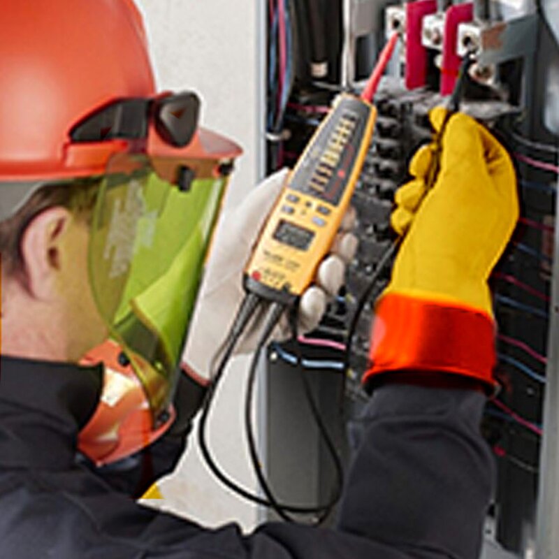 Electrical Gloves Factory - Men Yellow Leather Linesman Insulated