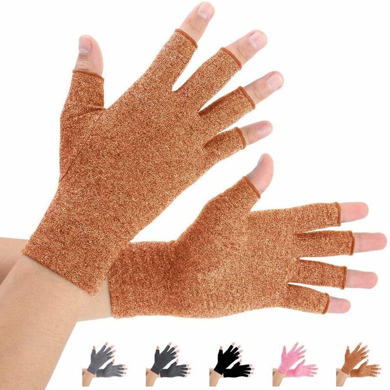 Compression Gloves Factory - Half Finger Multi Colored Analgesic