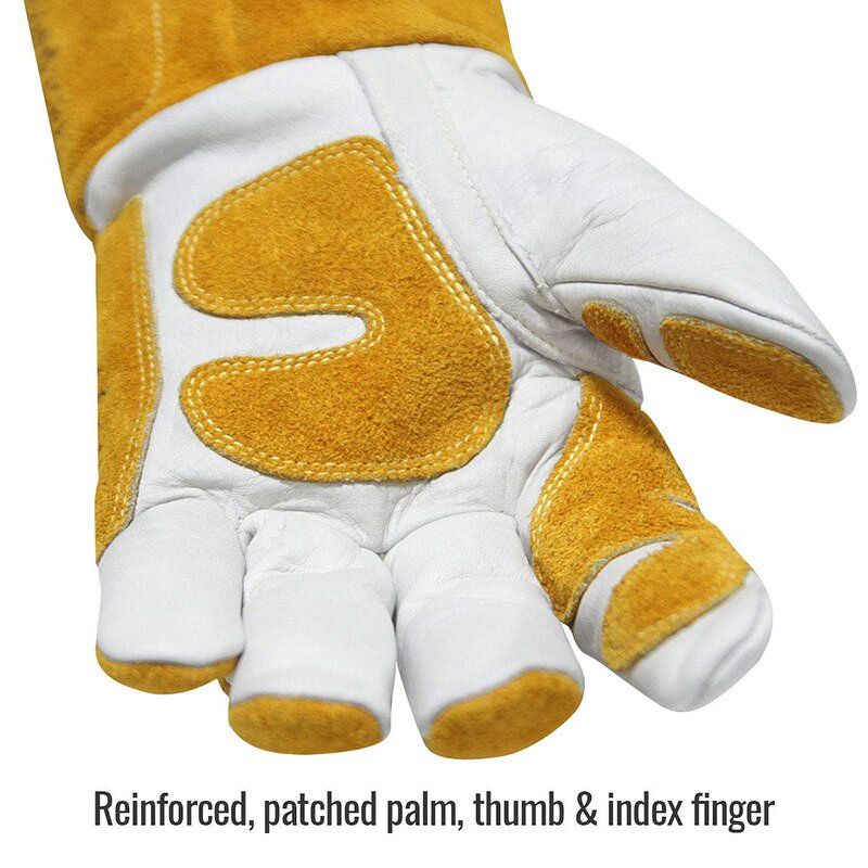 Welding Gloves Manufacturer - 16 Inch Premium Cowhide Leather