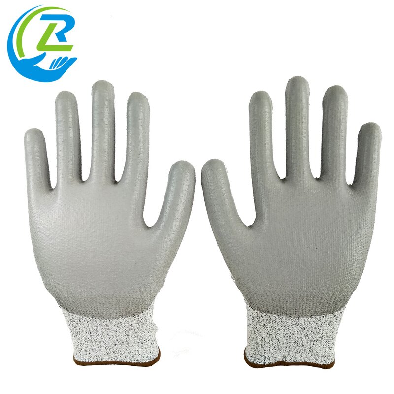 Cut Resistant Gloves Manufacturer - En388 Nylon Pu Palm Level 5