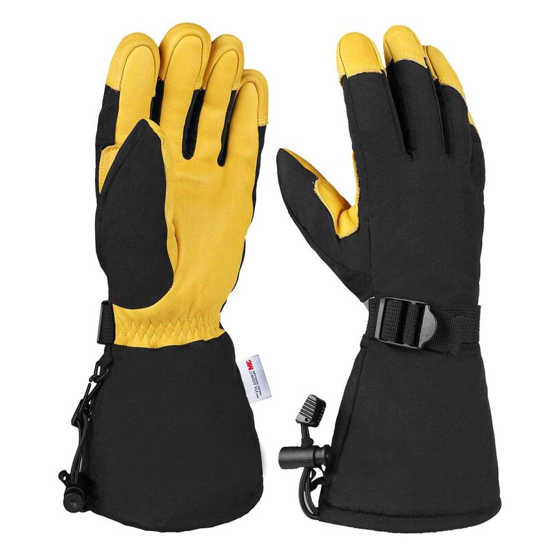 Cycling Gloves Manufacturer - Fleece Lined Pigskin Leather Windproof