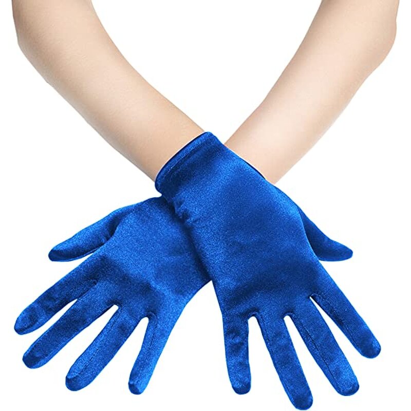 Satin Gloves Factory - Women Lady Short Wrist Elegant Opera
