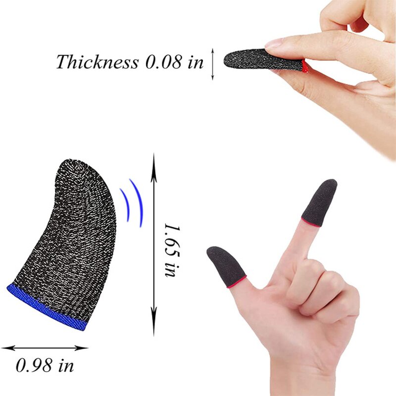 Touch Screen Gloves Supplier - Thin Free Fire Gaming Finger Sleeves