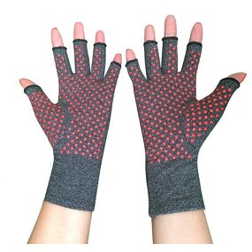 Arthritis Gloves Supplier - Half Finger Infrared Silicone Dot