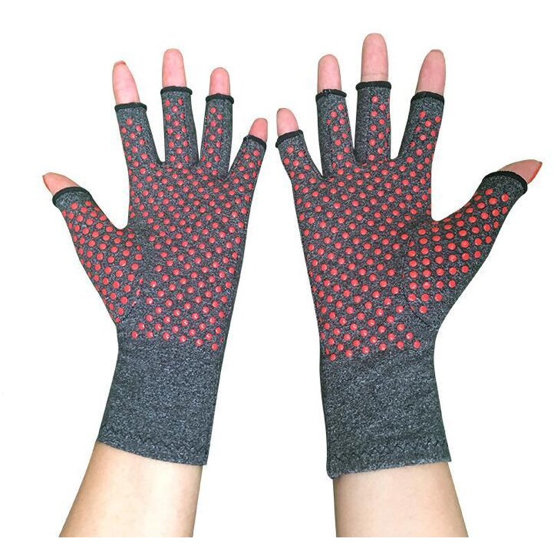Arthritis Gloves Supplier - Half Finger Infrared Silicone Dot