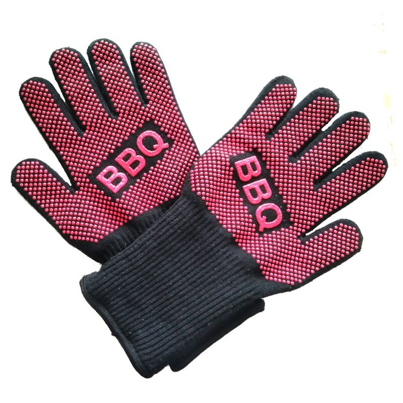 Silicone Oven Gloves Supplier - Double Layer Heat Proof Barbecue