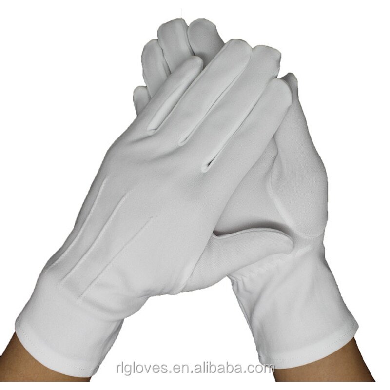 Ceremonial Gloves Supplier - Pure Nylon Three Lines Long Sleeves