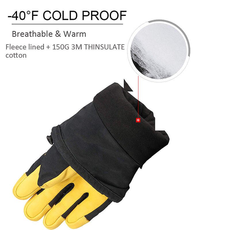 Cycling Gloves Manufacturer - Fleece Lined Pigskin Leather Windproof