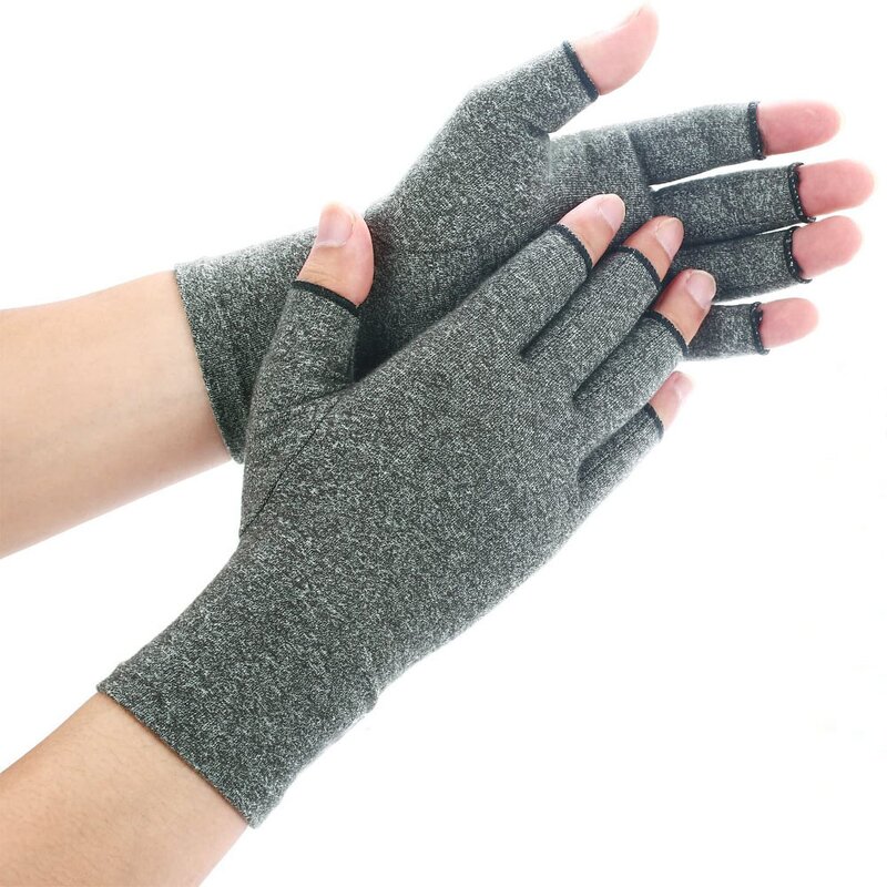Arthritis Gloves Supplier - Breathable Pain Relieve Half Fingers