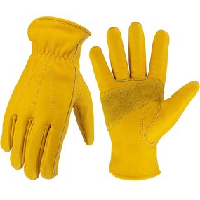 Leather Work Gloves Manufacturer - Custom Cowhide Outdoor Hiking