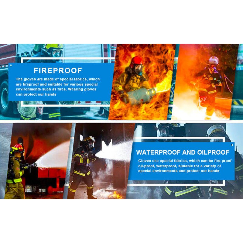 Firefighter Gloves Supplier - Work Fireproof Fighting Rescue Equipment
