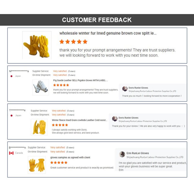 Leather Work Gloves Manufacturer - Custom Cowhide Outdoor Hiking